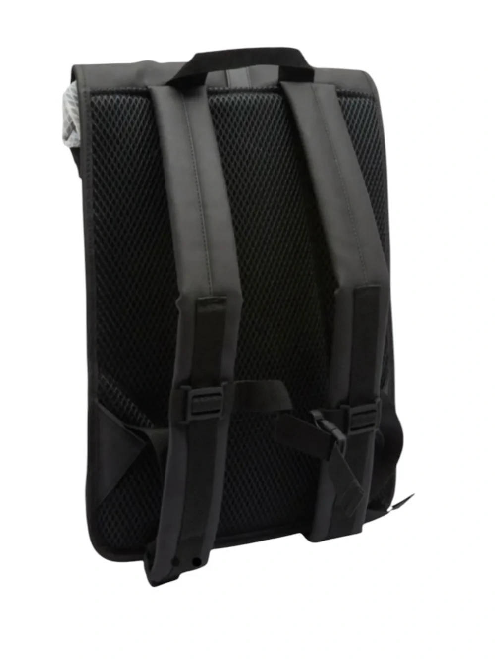 NWT Rains Unisex Rolltop Rucksack Mesh W3 Black & Gray Camo Water Resistant